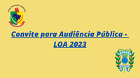 CONVITE PARA AUDIÊNCIA PÚBLICA - LOA 2023