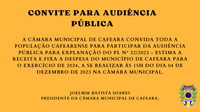 Convite para Audiência Pública - LOA 2024